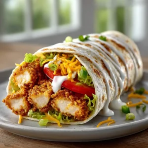 Crispy Chicken Ranch Wrap