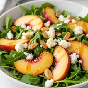 Peach Arugula Salad