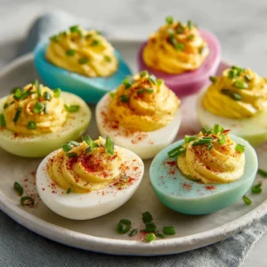 Colored Deviled Eggs