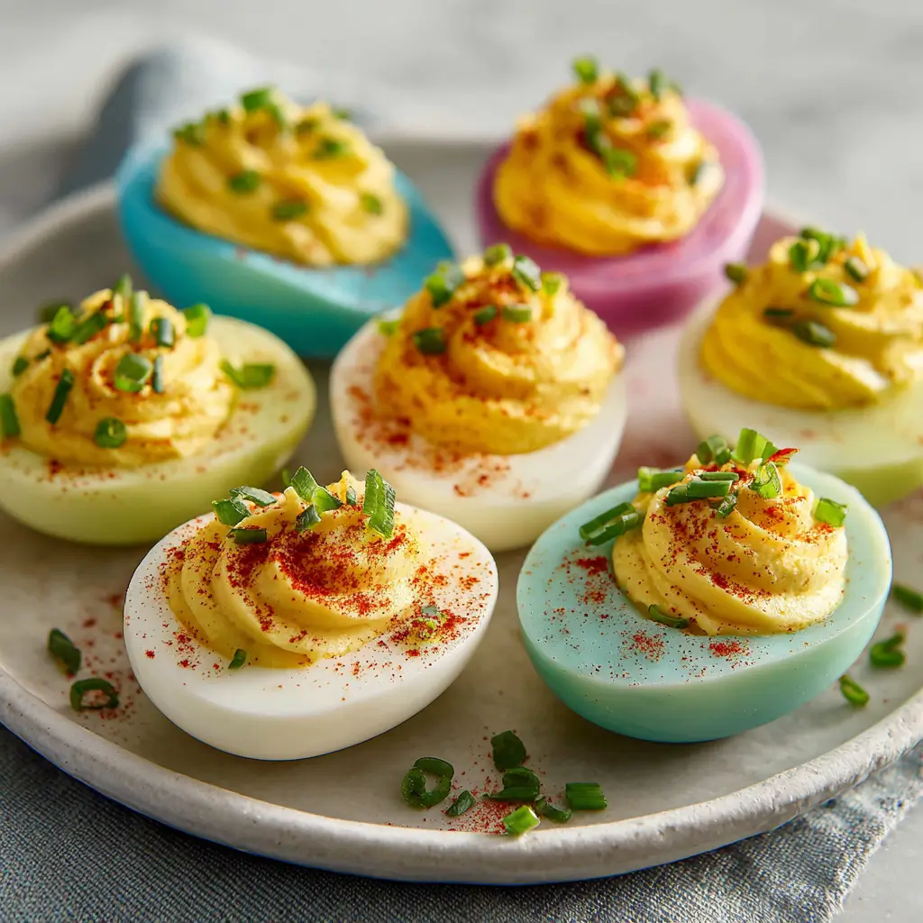 Colored Deviled Eggs