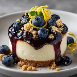 Blueberry Crumble Cheesecake