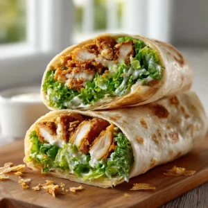 Crispy Chicken Caesar Wrap