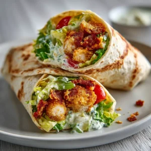 Crispy Chicken Caesar Wrap