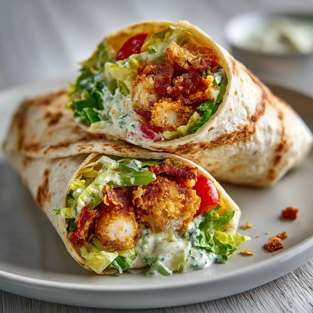 Crispy Chicken Caesar Wrap