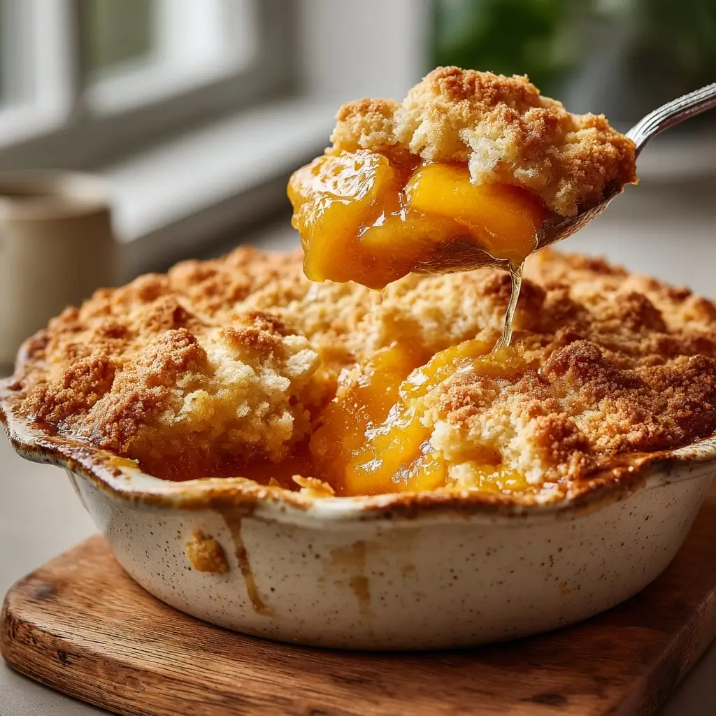 Easy Peach Cobbler With Canned Peaches