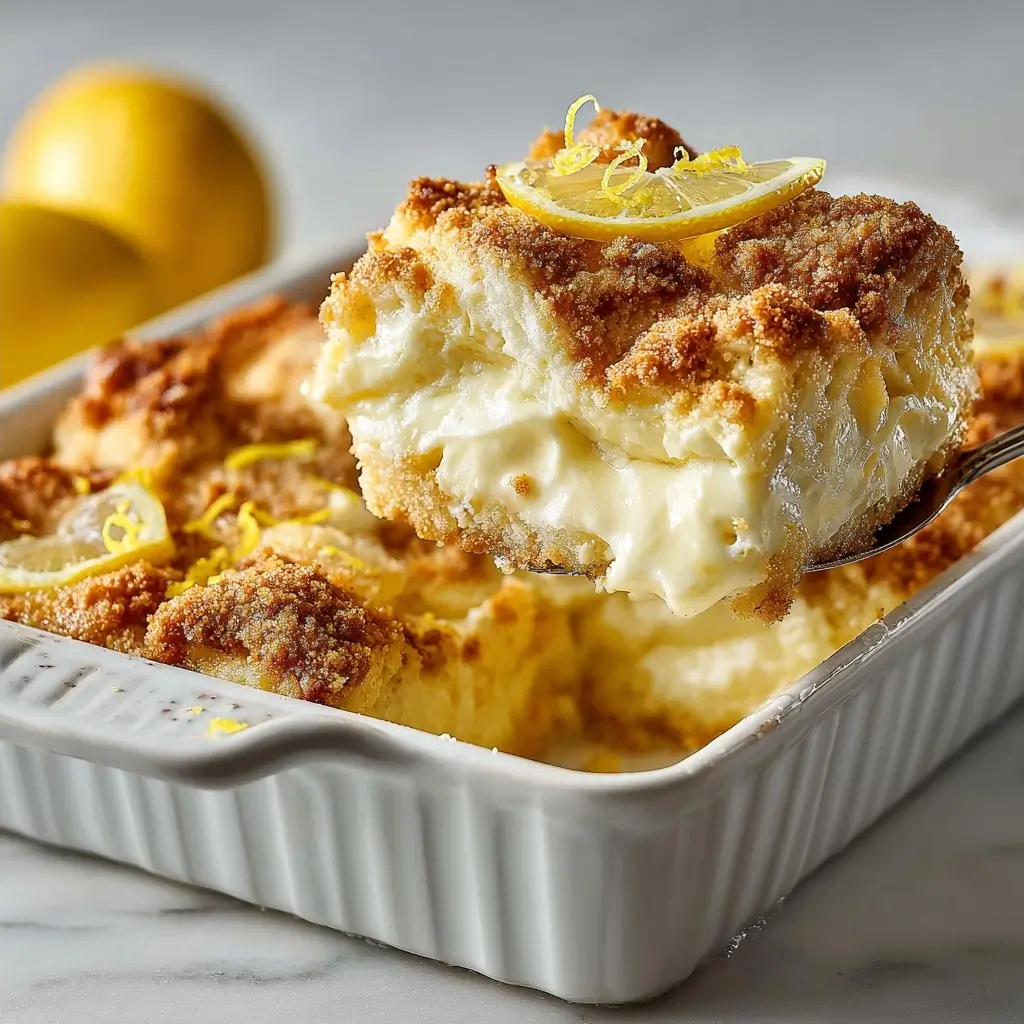 Lemon Cream Cheese Dump Cake