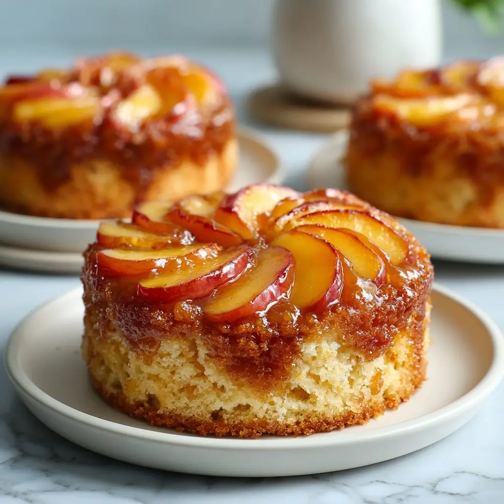 Peach Upside Down Mini Cakes