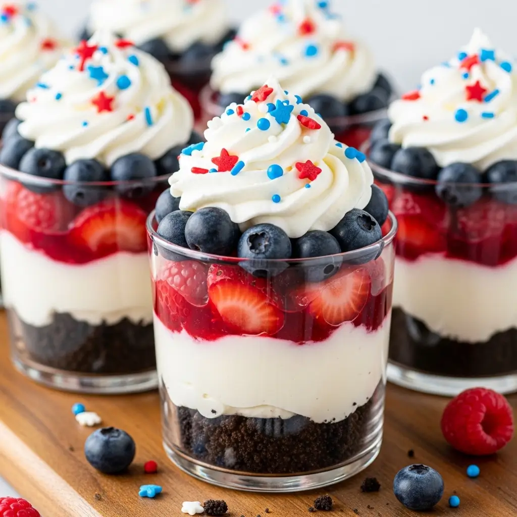 Red, White And Blue Dirt Cups