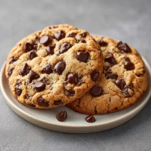 Thick And Gooey Two Chip Chocolate Chip Cookies