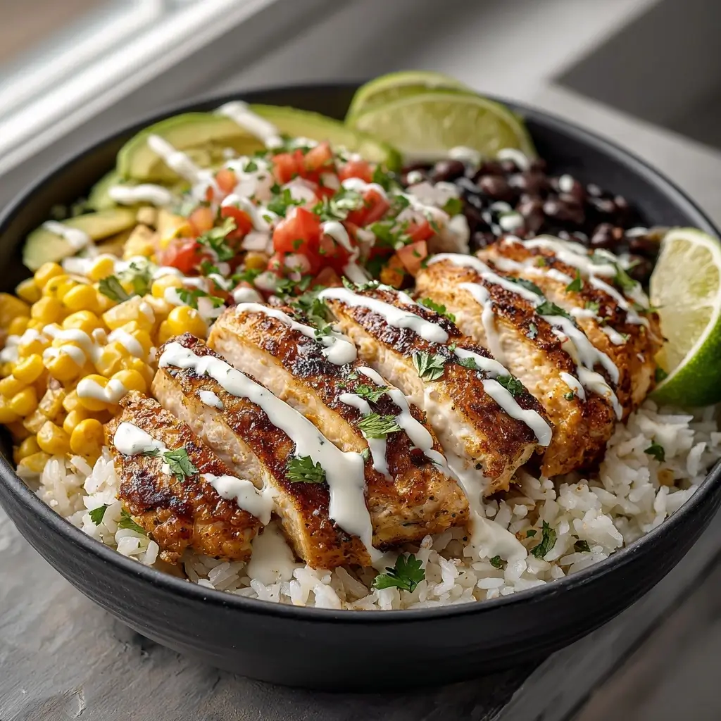 Zesty Cilantro Lime Chicken Bowls