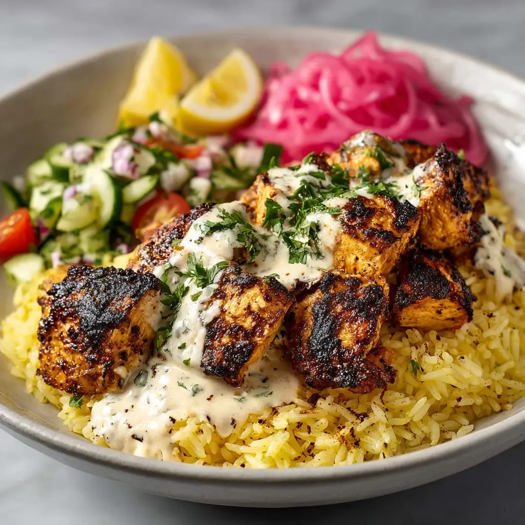 Chicken Shawarma With Creamy Garlic