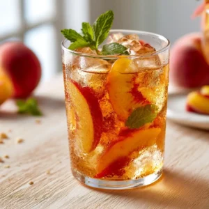 Fresh Peach Iced Tea