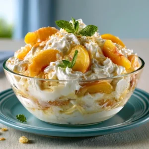 Peaches And Cream Dessert