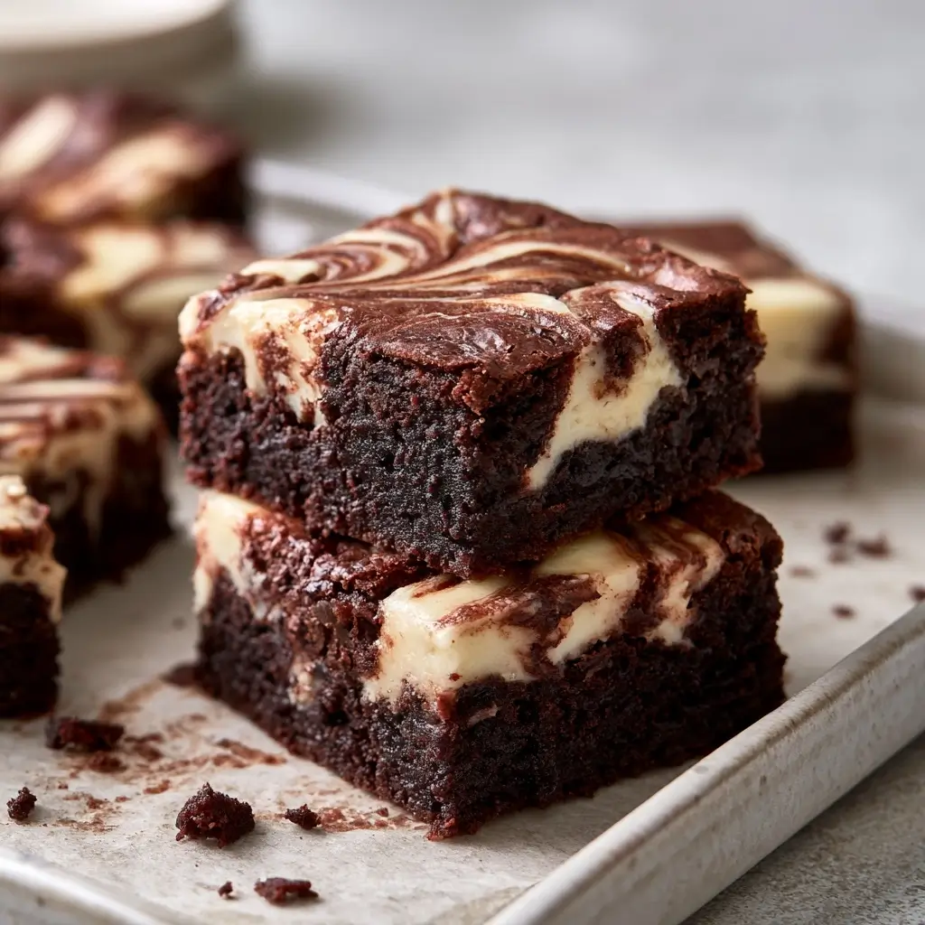 Cream Cheese Swirl Brownies