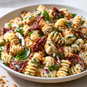 Crispy Sun Dried Tomato Pasta Salad For Summer Parties
