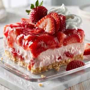 Easy No Bake Strawberry Delight