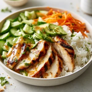 Grilled Chicken Rice Bowl For High Protein Meals