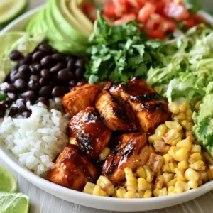 Honey Chipotle Chicken Bowls For Easy Meal Prep Dinner