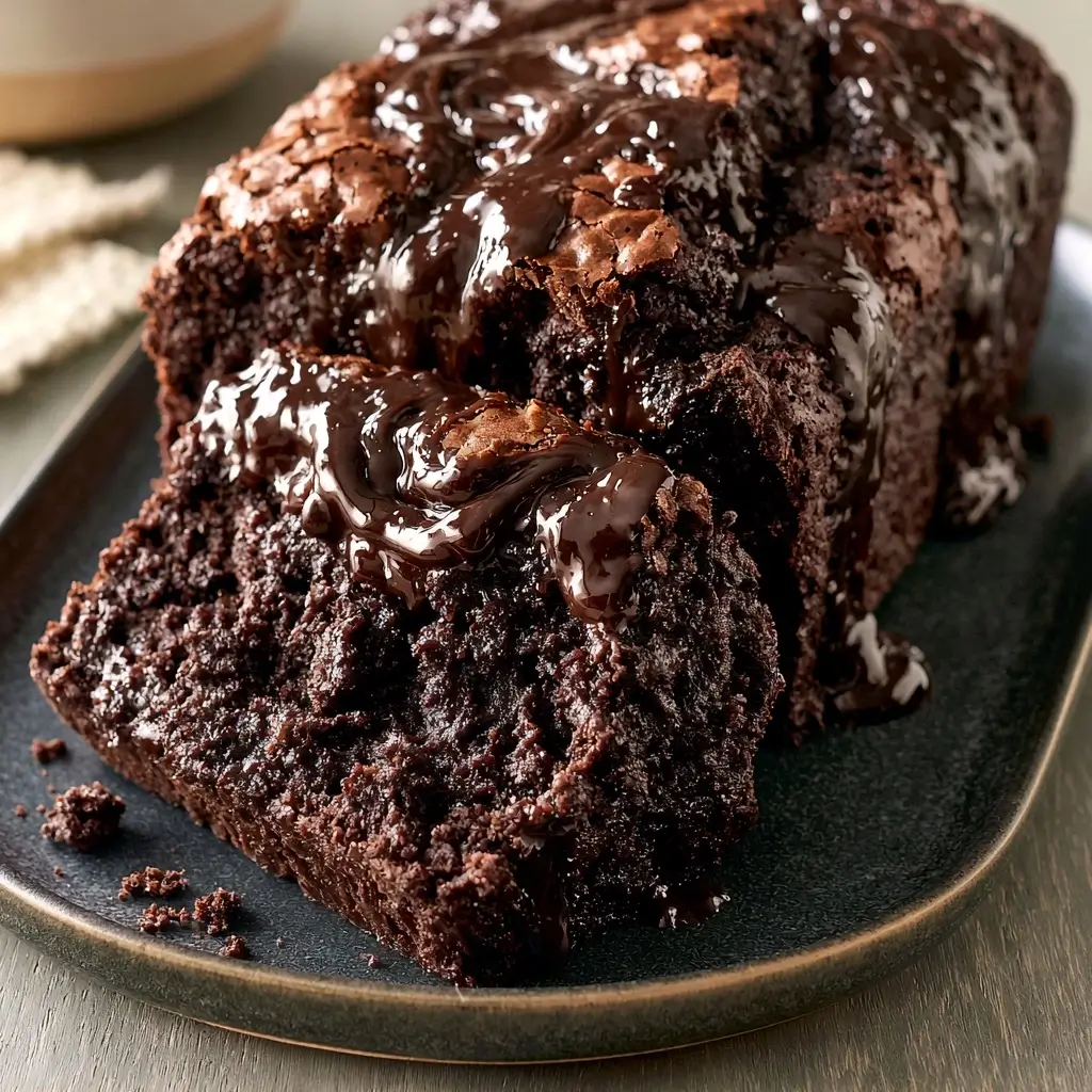 Hot Fudge Brownie Bread