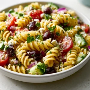 Kalamata Olive Pasta Salad Meal Prep