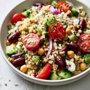 Mediterranean Quinoa Salad For Back To School Lunches