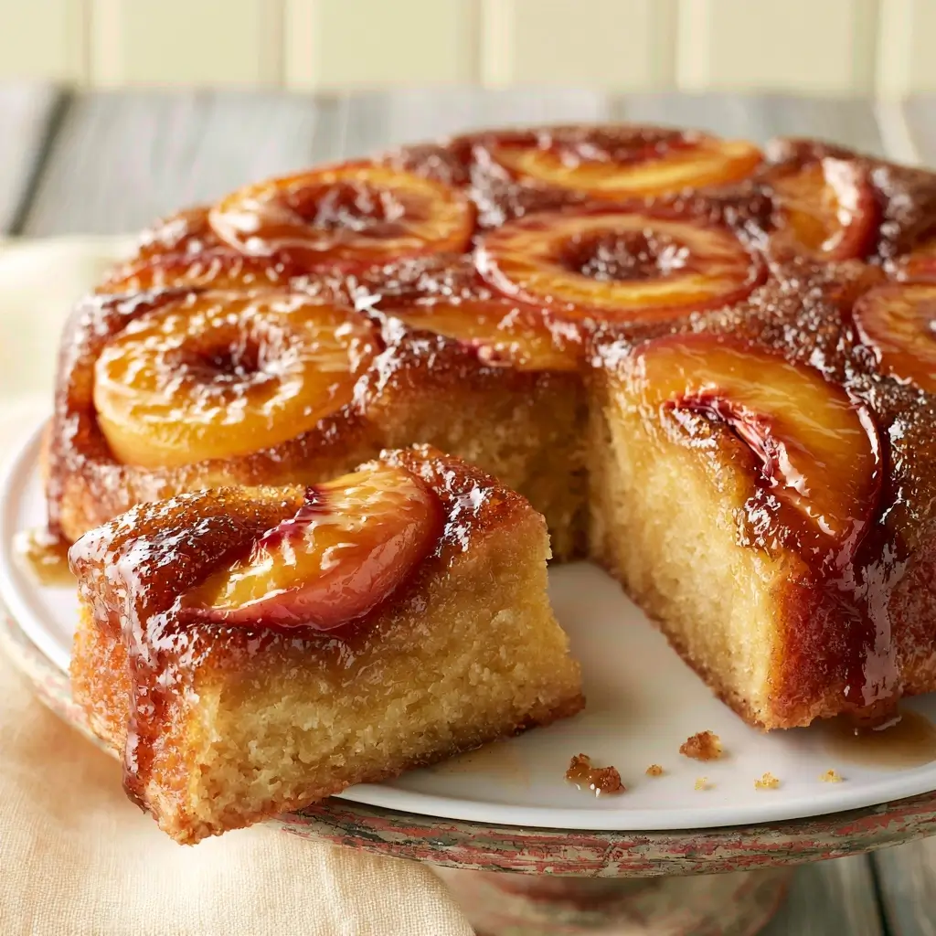 Peach Upside Down Cake Recipe