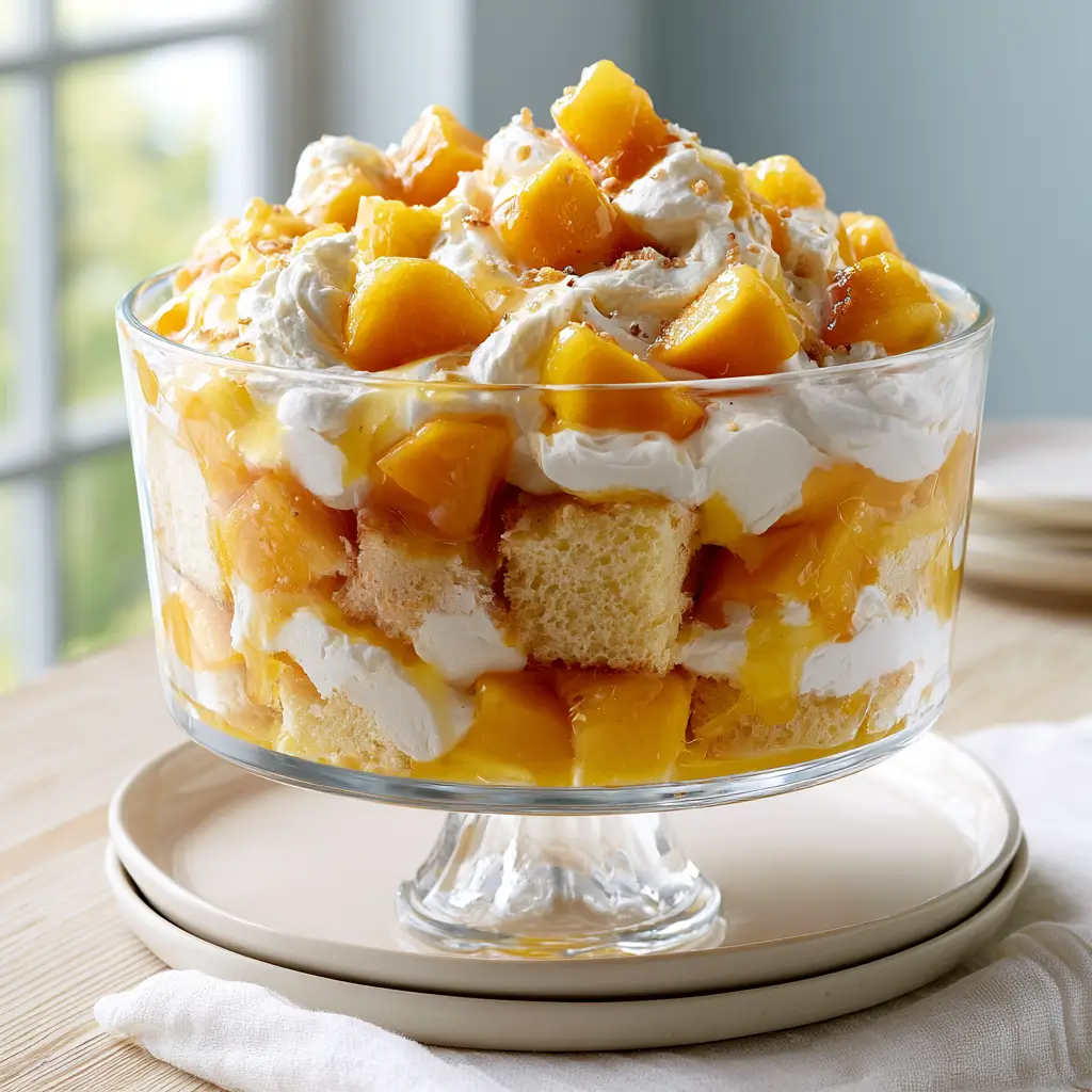 Peaches & Cream Trifle