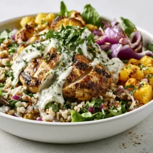 Roasted Grilled Chicken Grain Bowl For Easy Lunch Ideas