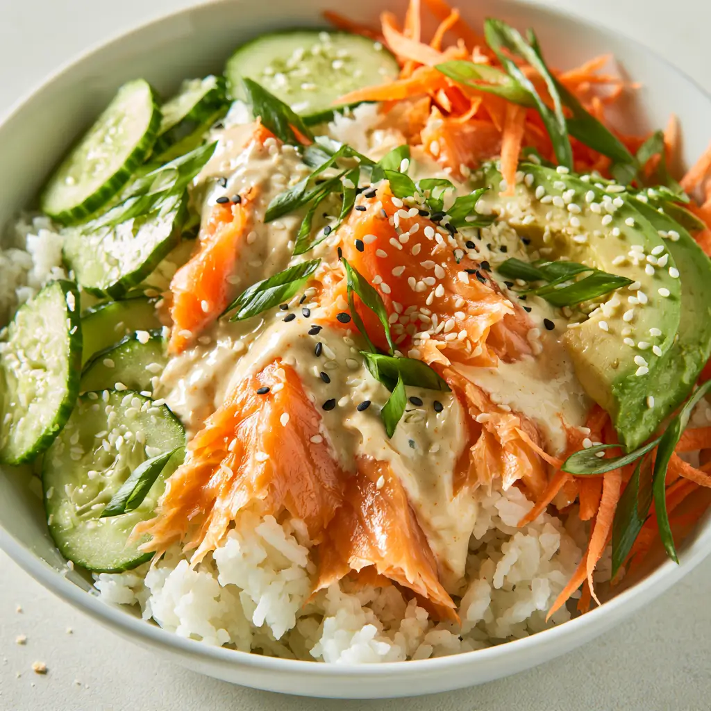 Smoky Salmon Rice Bowl For Back To School Lunch