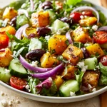 Fall Potluck Greek Salad With Roasted Squash