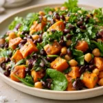 Sweet Potato, Black Bean, And Chickpea Salad