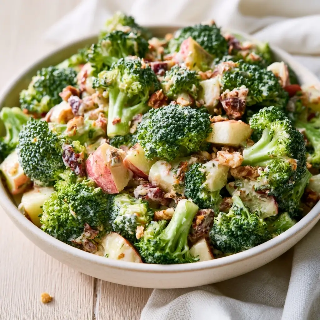Broccoli Apple Crunch Salad For Thanksgiving