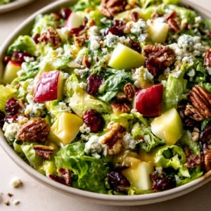 Chopped Autumn Salad With Apple Cider Dressing | Thanksgiving Salad