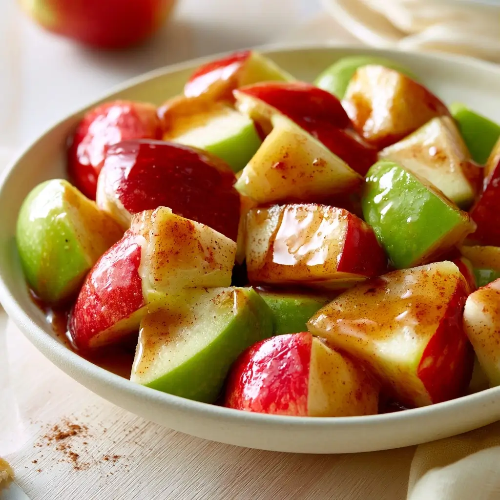 Delicious Apple Fruit Salad With Warm Fall Spice Dressing For Thanksgiving Fruit Side Dishes