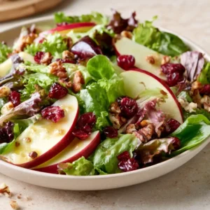 Delightfully Fresh Apple Cranberry Pecan Salad Recipe For Thanksgiving