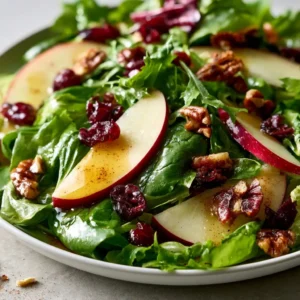 Festive Thanksgiving Salad With Cinnamon Cider Vinaigrette | Cold Sides For Thanksgiving