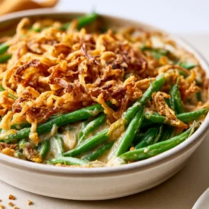 Green Bean Casserole Made With Fresh Green Beans | Thanksgiving Side Dishes