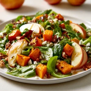 Harvest Salad With Roasted Butternut Squash And Apple | Thanksgiving Salad | Fall Salad