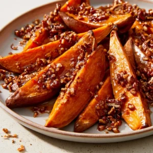 Maple Pecan Roasted Sweet Potatoes