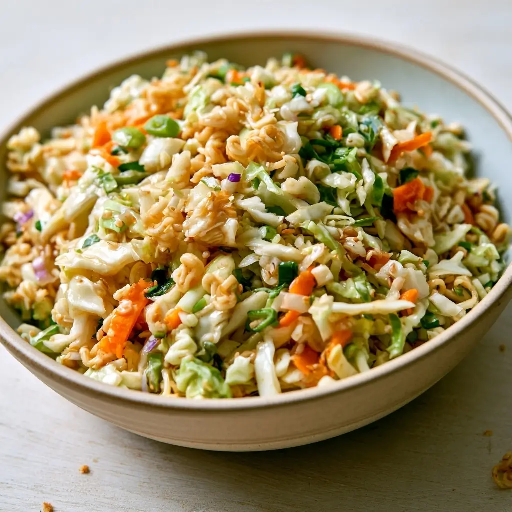 Ramen Noodle Salad For Thanksgiving Dinner | Crunchy Cold Salad For Thanksgiving