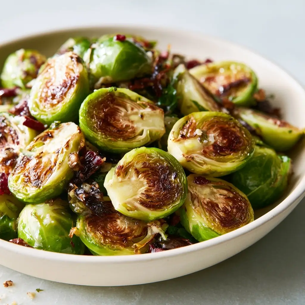 Roasted Brussels Sprouts Salad Perfect For Thanksgiving, Fall And Winter Holiday Gatherings