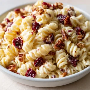 Thanksgiving Cranberry Pecan Pasta Salad