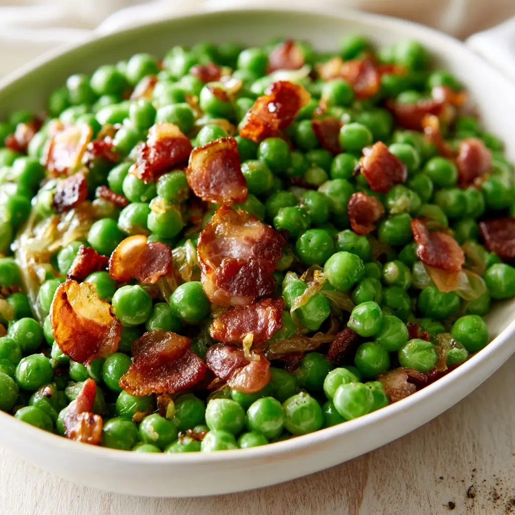 Thanksgiving Peas & Pancetta Side Dish