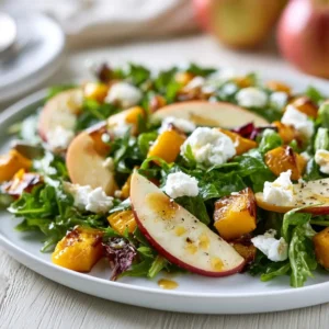 Thanksgiving Salad With Roasted Butternut, Apple & Goat Cheese