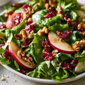 The Best Apple Cranberry Walnut Salad For Thanksgiving
