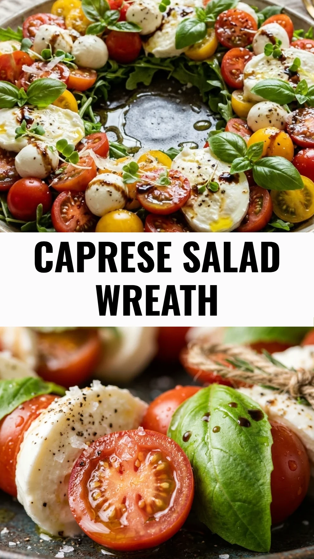 Caprese Salad Wreath