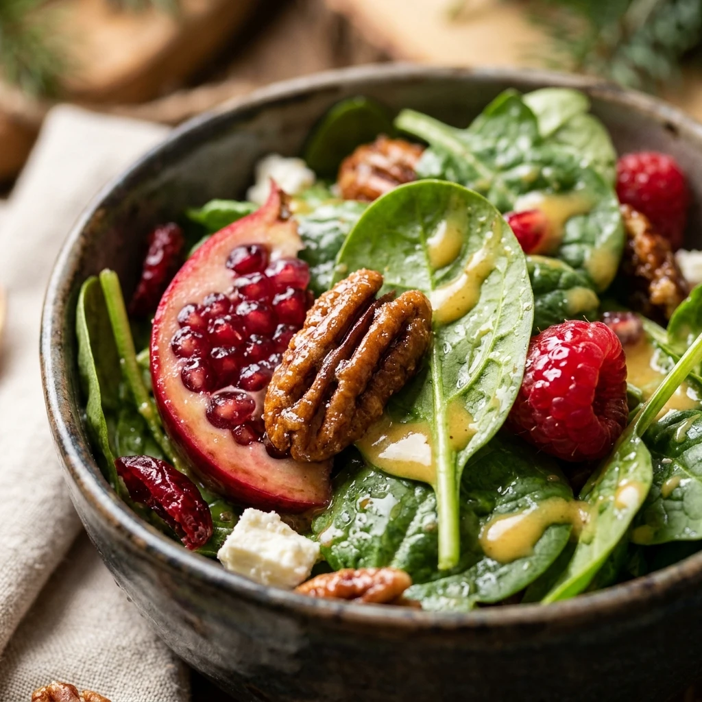Christmas Salad with Honey Mustard Dressing