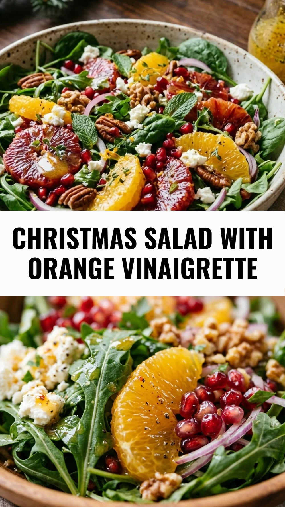 Christmas Salad with Orange Vinaigrette