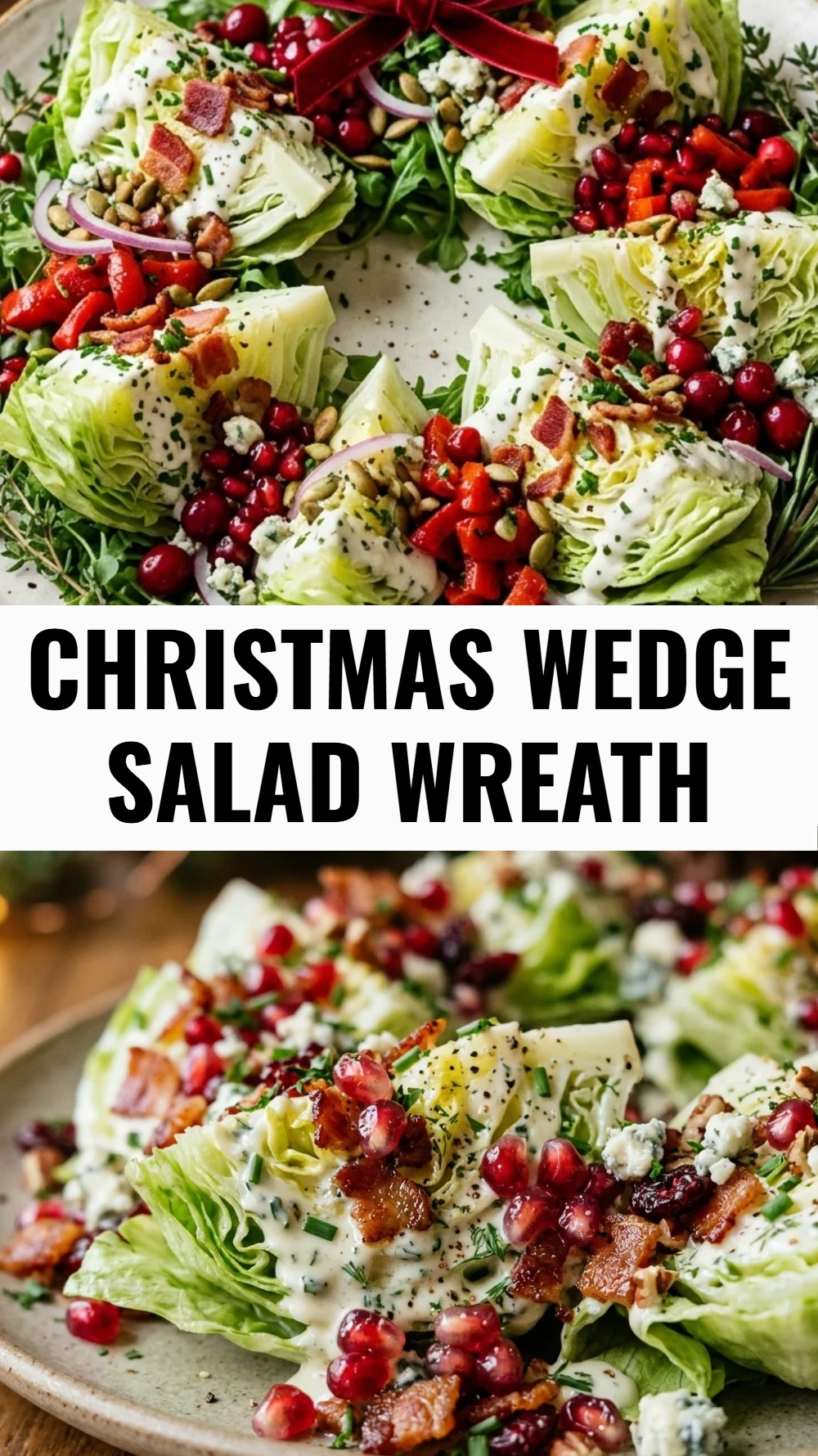 Christmas Wedge Salad Wreath