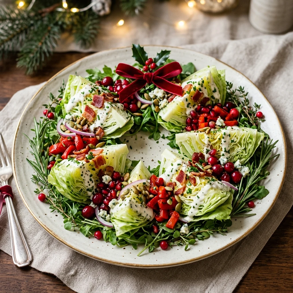 Christmas Wedge Salad Wreath